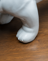 ESCULTURA PERRO BULLDOG BLANCO