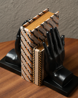 PORTA LIBROS MANOS NEGRAS