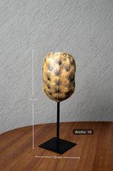 ESCULTURA REPLICA CAPARAZON DE TORTUGA CAFE