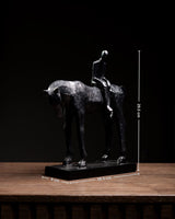 ESCULTURA CABALLO Y HOMBRE