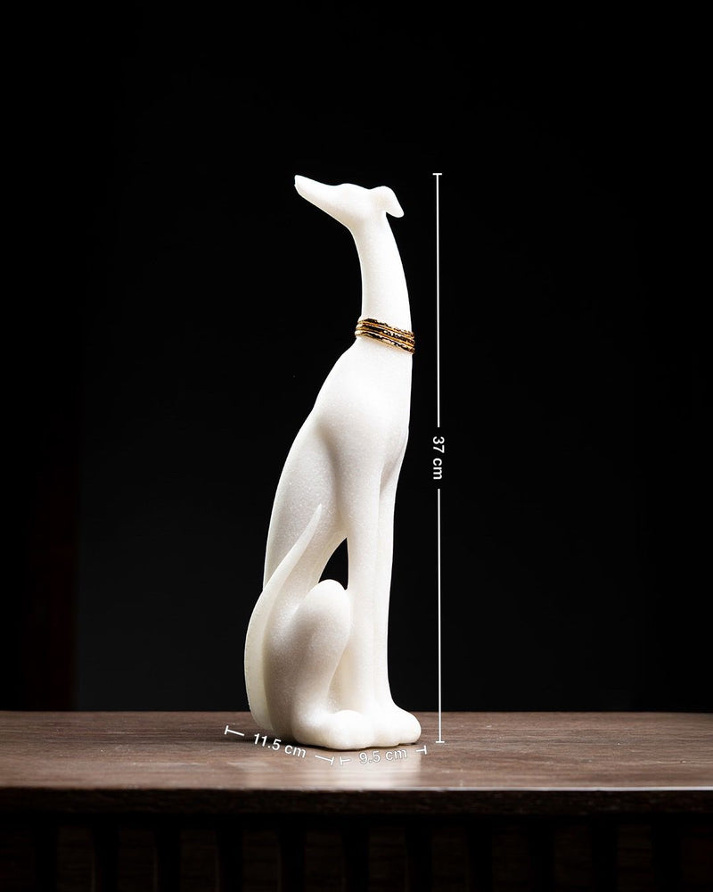 ESCULTURA PERRO GALGO