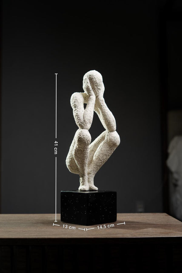 ESCULTURA PENSADOR BLANCO