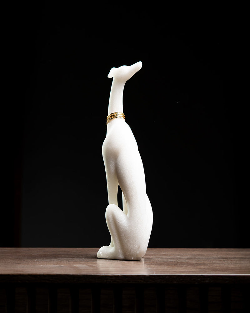 ESCULTURA PERRO GALGO