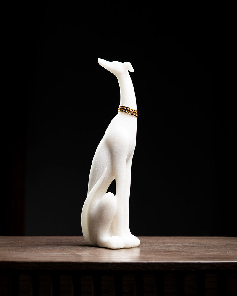 ESCULTURA PERRO GALGO