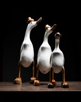 SET DE 3 PATOS BLANCOS CON ZAPATOS